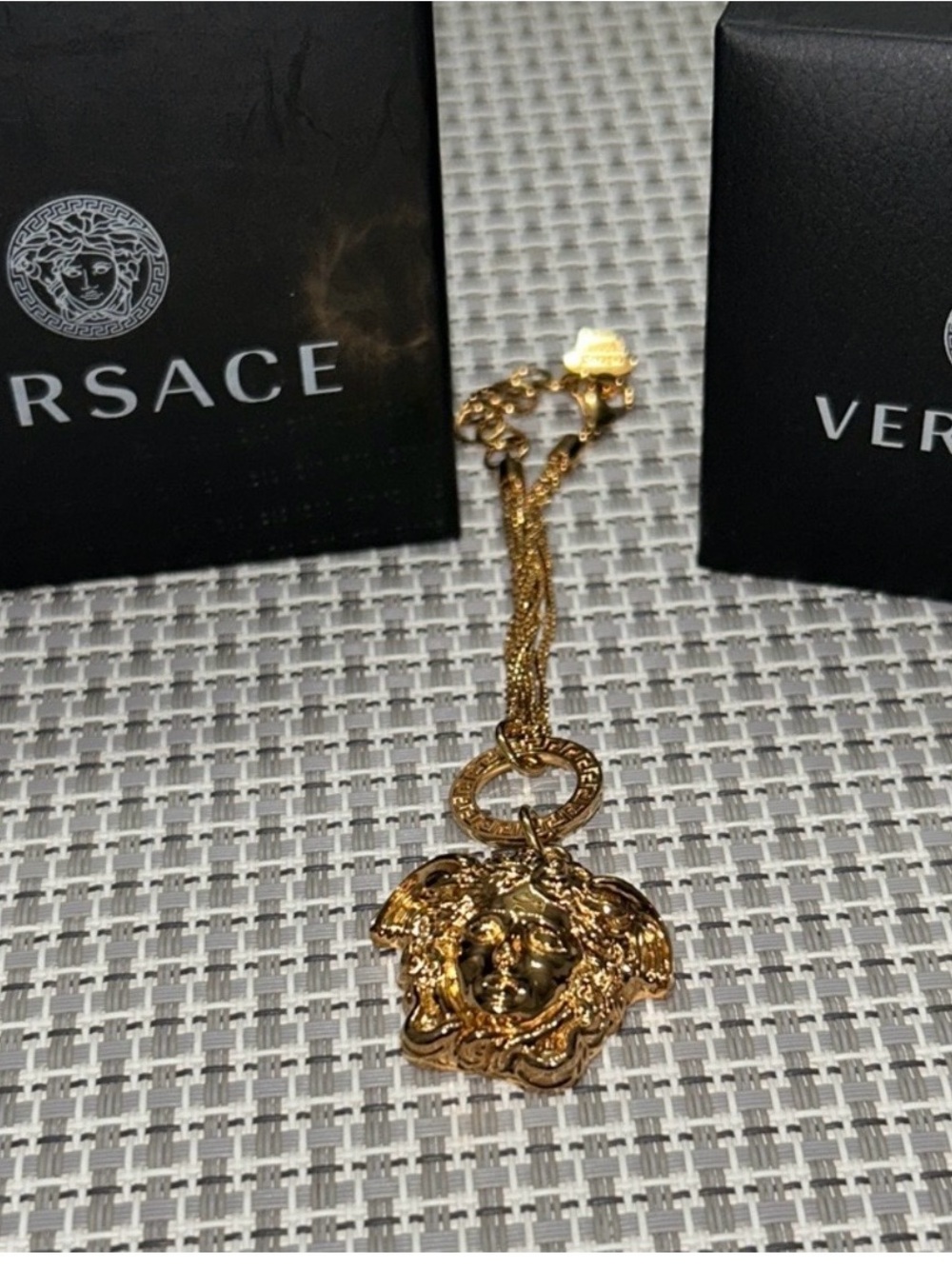 New, Versace Gold Medusa Charm bracelet- La Medusa Pendant